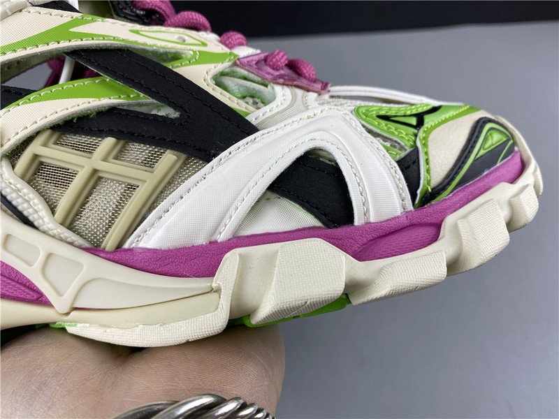 Ba*len*cia*ga track trainer (white green and pink) 568615 w2gn3 9199